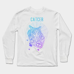 A zodiac cattery: cancer - catcer Long Sleeve T-Shirt